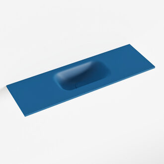 Mondiaz EDEN Jeans solid surface inleg wastafel voor toiletmeubel 70cm. Positie wasbak midden