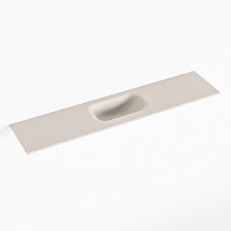 Mondiaz EDEN Linen solid surface inleg wastafel voor toiletmeubel 100cm. Positie wasbak midden
