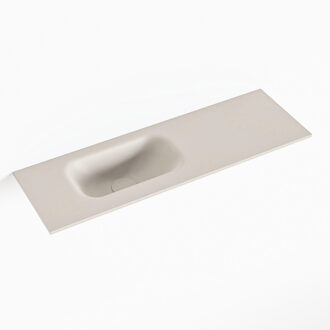 Mondiaz EDEN Linen solid surface inleg wastafel voor toiletmeubel 70cm. Positie wasbak links