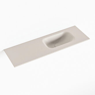 Mondiaz EDEN Linen solid surface inleg wastafel voor toiletmeubel 70cm. Positie wasbak rechts