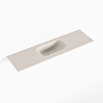Mondiaz EDEN Linen solid surface inleg wastafel voor toiletmeubel 80cm. Positie wasbak midden