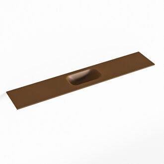 Mondiaz EDEN Rust solid surface inleg wastafel voor toiletmeubel 120cm. Positie wasbak midden
