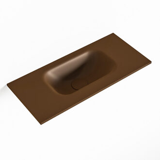 Mondiaz EDEN Rust solid surface inleg wastafel voor toiletmeubel 50cm. Positie wasbak midden