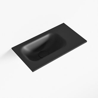 Mondiaz EDEN Urban solid surface inleg wastafel voor toiletmeubel 40cm. Positie wasbak links