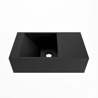 Mondiaz Fontein Mondiaz Tyne 40 cm Solid Surface Positie Links Zonder Kraangat Urban Mondiaz