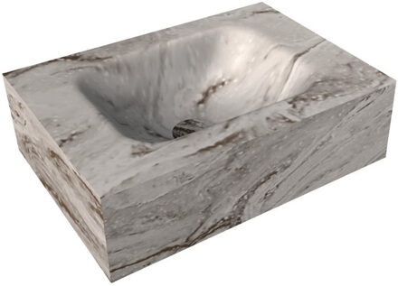 Mondiaz Fontein Vrijhangend Mondiaz EDEN Solid Surface 40 x 12 x 23 cm Glace Grijs
