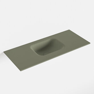 Mondiaz LEX Army solid surface inleg wastafel voor toiletmeubel 70cm. Positie wasbak midden
