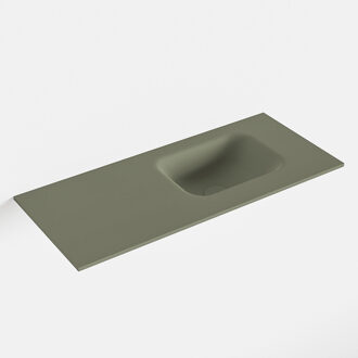 Mondiaz LEX Army solid surface inleg wastafel voor toiletmeubel 70cm. Positie wasbak rechts