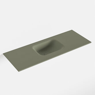 Mondiaz LEX Army solid surface inleg wastafel voor toiletmeubel 80cm. Positie wasbak midden