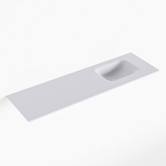 Mondiaz LEX Cale solid surface inleg wastafel voor toiletmeubel 100cm. Positie wasbak rechts