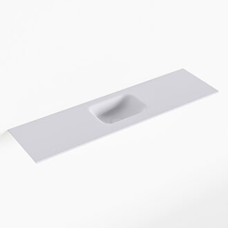 Mondiaz LEX Cale solid surface inleg wastafel voor toiletmeubel 110cm. Positie wasbak midden