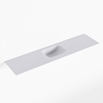 Mondiaz LEX Cale solid surface inleg wastafel voor toiletmeubel 120cm. Positie wasbak midden
