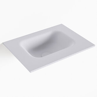 Mondiaz LEX Cale solid surface inleg wastafel voor toiletmeubel 40cm. Positie wasbak midden