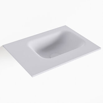 Mondiaz LEX Cale solid surface inleg wastafel voor toiletmeubel 40cm. Positie wasbak rechts