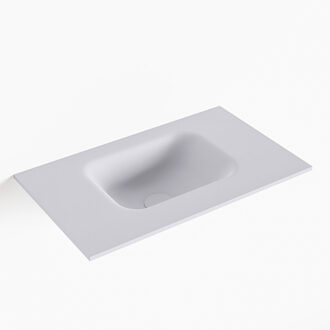 Mondiaz LEX Cale solid surface inleg wastafel voor toiletmeubel 50cm. Positie wasbak midden