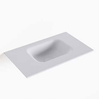 Mondiaz LEX Cale solid surface inleg wastafel voor toiletmeubel 50cm. Positie wasbak rechts