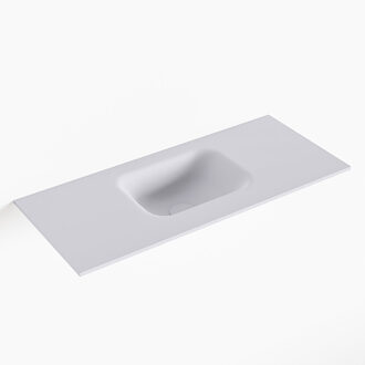 Mondiaz LEX Cale solid surface inleg wastafel voor toiletmeubel 70cm. Positie wasbak midden