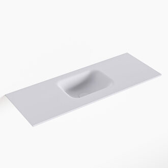 Mondiaz LEX Cale solid surface inleg wastafel voor toiletmeubel 80cm. Positie wasbak midden