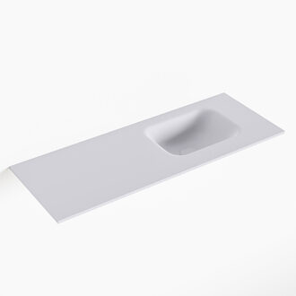 Mondiaz LEX Cale solid surface inleg wastafel voor toiletmeubel 80cm. Positie wasbak rechts