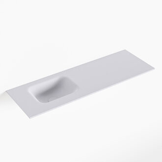 Mondiaz LEX Cale solid surface inleg wastafel voor toiletmeubel 90cm. Positie wasbak links