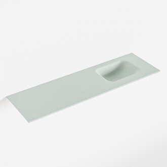 Mondiaz LEX Greey solid surface inleg wastafel voor toiletmeubel 100cm. Positie wasbak rechts