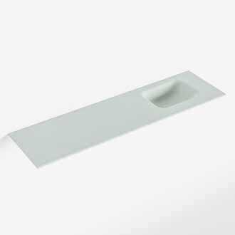 Mondiaz LEX Greey solid surface inleg wastafel voor toiletmeubel 110cm. Positie wasbak rechts
