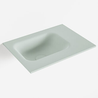 Mondiaz LEX Greey solid surface inleg wastafel voor toiletmeubel 40cm. Positie wasbak links