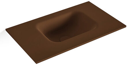 Mondiaz LEX Rust solid surface inleg wastafel voor toiletmeubel 50cm. Positie wasbak rechts
