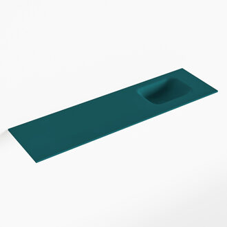 Mondiaz LEX Smag solid surface inleg wastafel voor toiletmeubel 110cm. Positie wasbak rechts