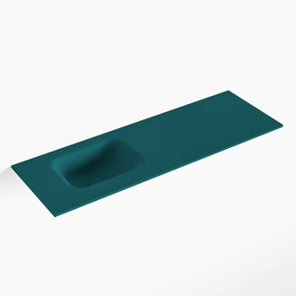Mondiaz LEX Smag solid surface inleg wastafel voor toiletmeubel 90cm. Positie wasbak links