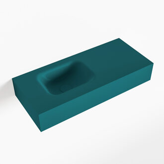 Mondiaz LEX Smag vrijhangende solid surface wastafel 70cm. Positie wasbak links