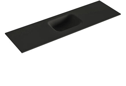 Mondiaz LEX Urban solid surface inleg wastafel voor toiletmeubel 100cm. Positie wasbak midden