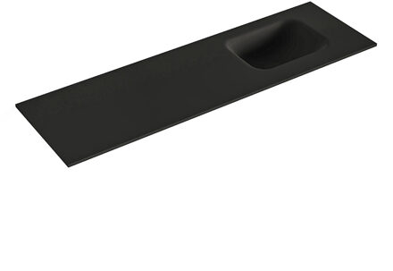 Mondiaz LEX Urban solid surface inleg wastafel voor toiletmeubel 100cm. Positie wasbak rechts