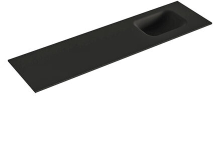 Mondiaz LEX Urban solid surface inleg wastafel voor toiletmeubel 110cm. Positie wasbak rechts