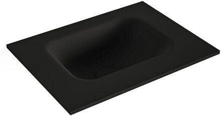 Mondiaz LEX Urban solid surface inleg wastafel voor toiletmeubel 40cm. Positie wasbak midden