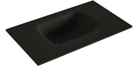 Mondiaz LEX Urban solid surface inleg wastafel voor toiletmeubel 50cm. Positie wasbak midden