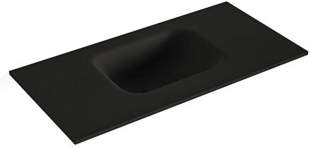 Mondiaz LEX Urban solid surface inleg wastafel voor toiletmeubel 60cm. Positie wasbak midden