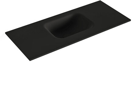 Mondiaz LEX Urban solid surface inleg wastafel voor toiletmeubel 70cm. Positie wasbak midden