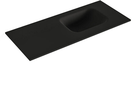 Mondiaz LEX Urban solid surface inleg wastafel voor toiletmeubel 70cm. Positie wasbak rechts