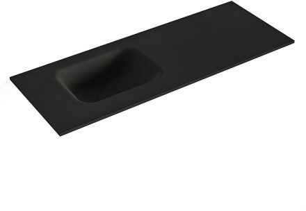 Mondiaz LEX Urban solid surface inleg wastafel voor toiletmeubel 80cm. Positie wasbak links