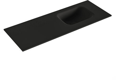 Mondiaz LEX Urban solid surface inleg wastafel voor toiletmeubel 80cm. Positie wasbak rechts