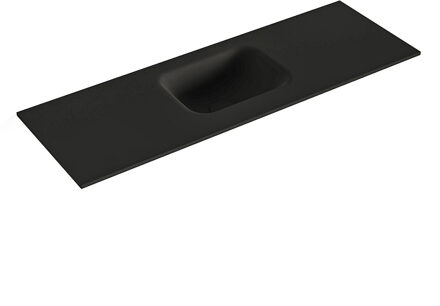 Mondiaz LEX Urban solid surface inleg wastafel voor toiletmeubel 90cm. Positie wasbak midden
