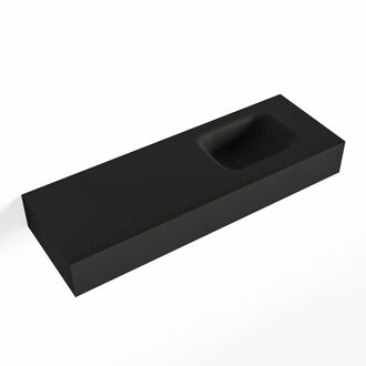 Mondiaz LEX Urban vrijhangende solid surface wastafel 90cm. Positie wasbak rechts