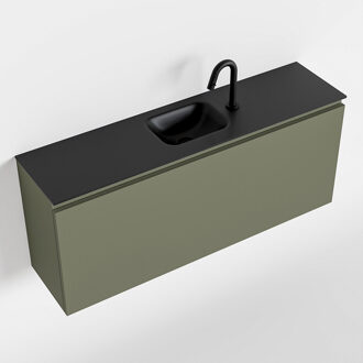 Mondiaz Olan 120cm toiletmeubel army met wastafel urban midden 1 kraangat