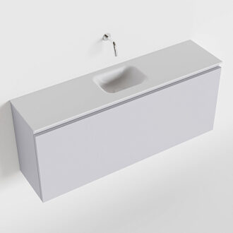 Mondiaz OLAN 120cm toiletmeubel cale. LEX wastafel talc midden geen kraangat