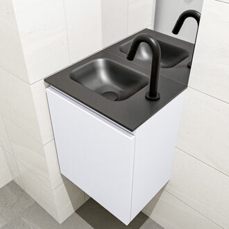 Mondiaz OLAN 40cm toiletmeubel cale. LEX wastafel urban links 1 kraangat