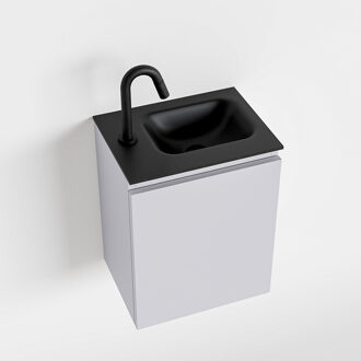 Mondiaz OLAN 40cm toiletmeubel cale. LEX wastafel urban rechts 1 kraangat