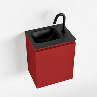 Mondiaz OLAN 40cm toiletmeubel fire. LEX wastafel urban links 1 kraangat