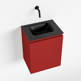Mondiaz OLAN 40cm toiletmeubel fire. LEX wastafel urban midden geen kraangat