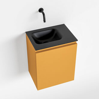 Mondiaz OLAN 40cm toiletmeubel ocher. LEX wastafel urban links geen kraangat